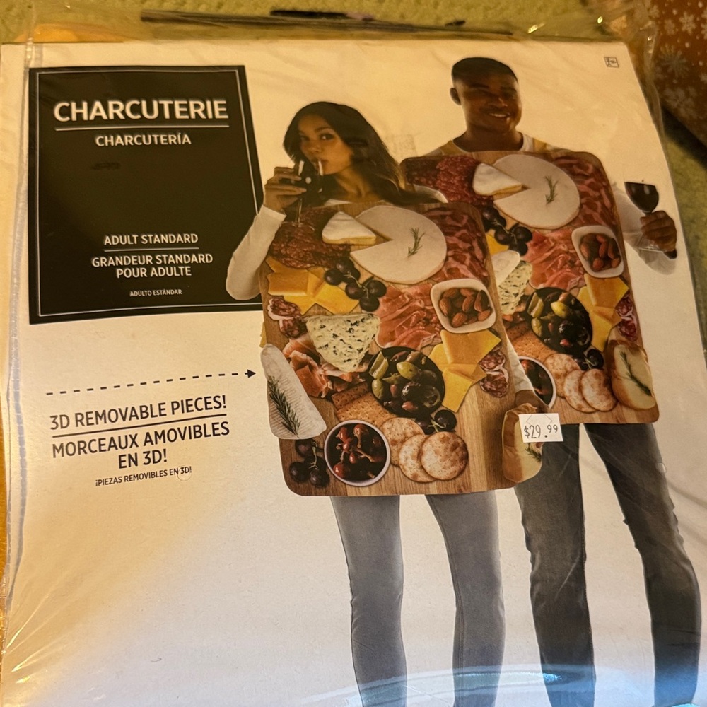 Charcuterie Board Costume with 3D Removable Pieces